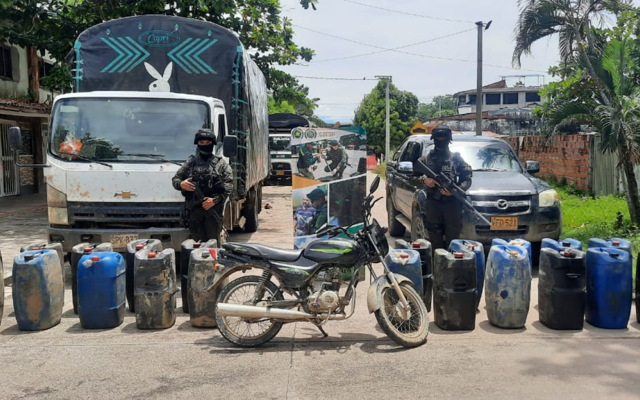 Contundente golpe al tráfico de hidrocarburos en el Magdalena Centro