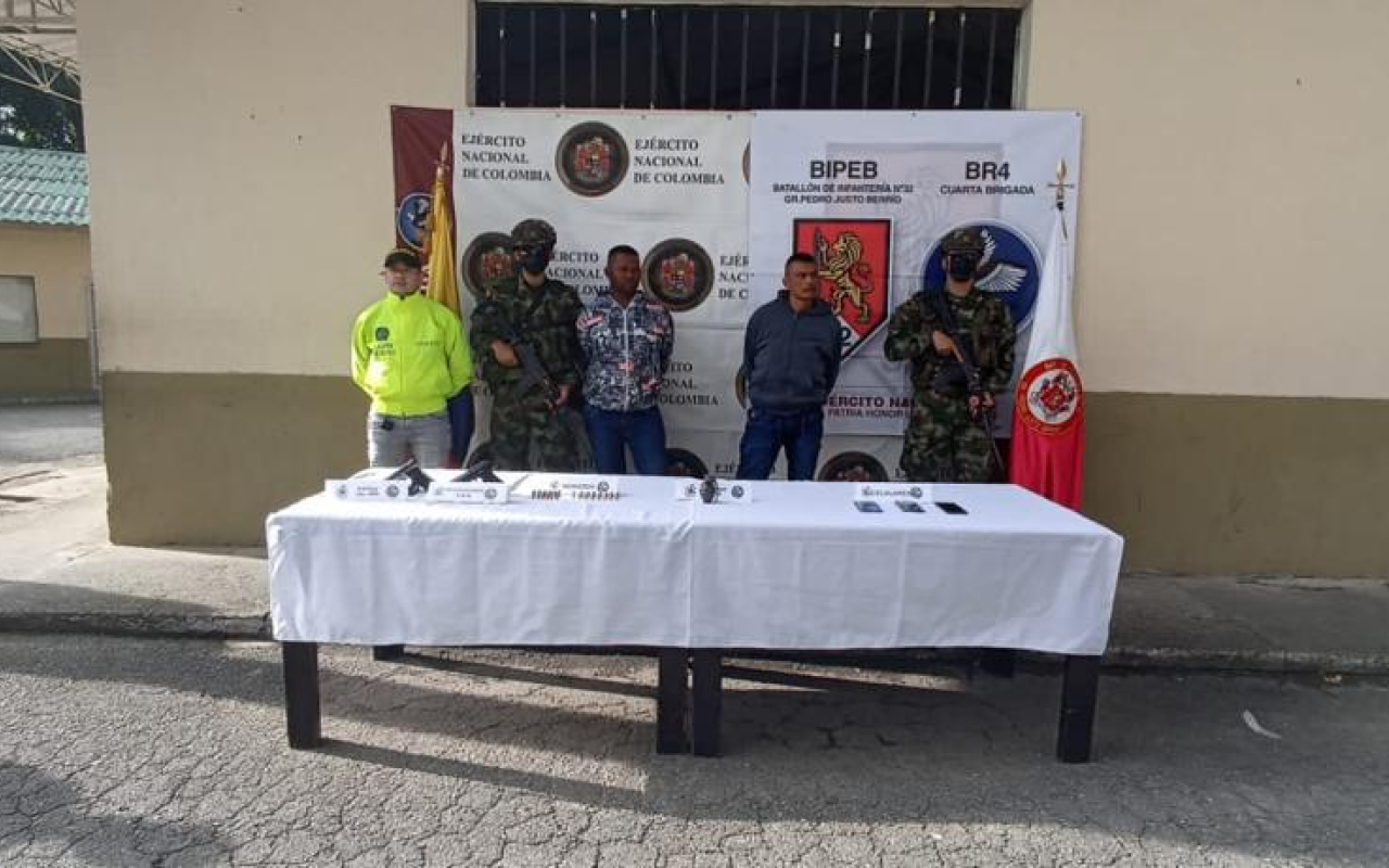 Capturados presuntos cabecillas del Clan del Golfo en Antioquia