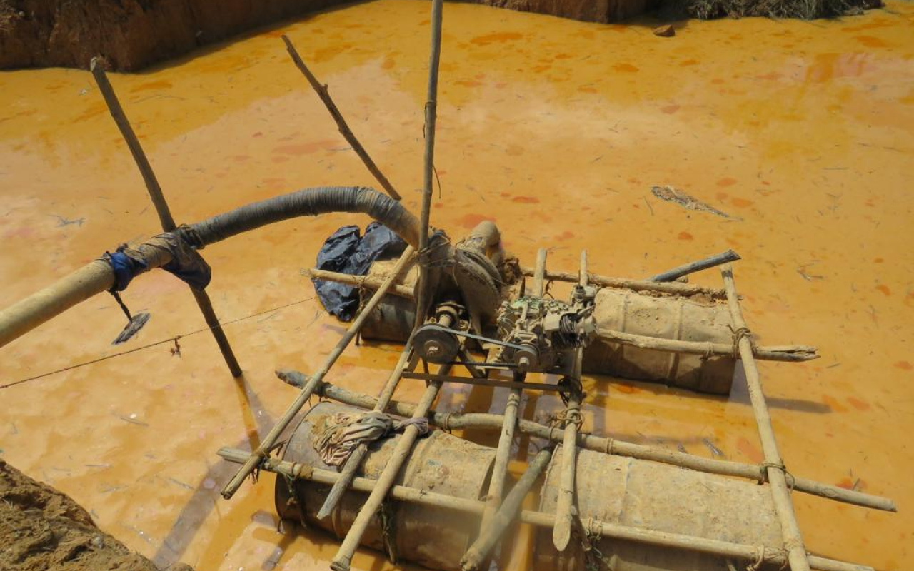 Operación en contra de la minería ilegal en San José del  Fragua, Caquetá