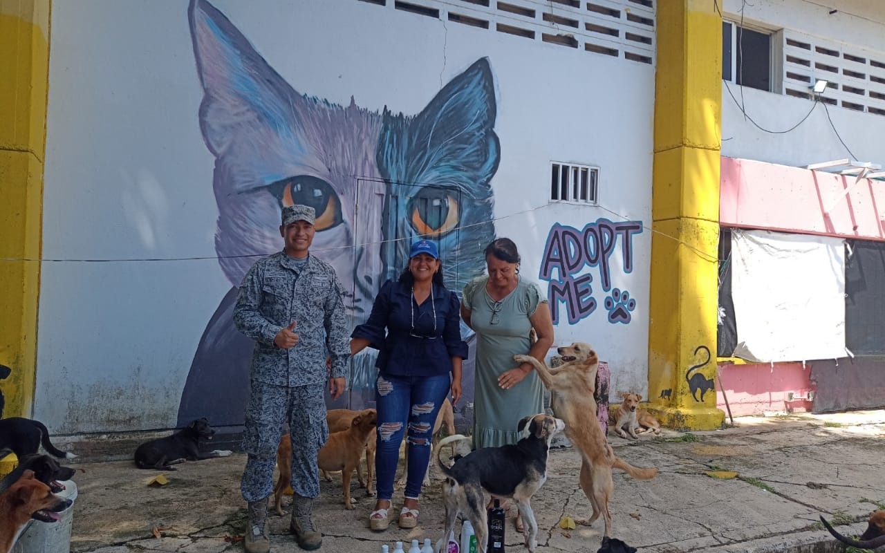 Control y protección del GACAR para animales de albergue en San Andrés
