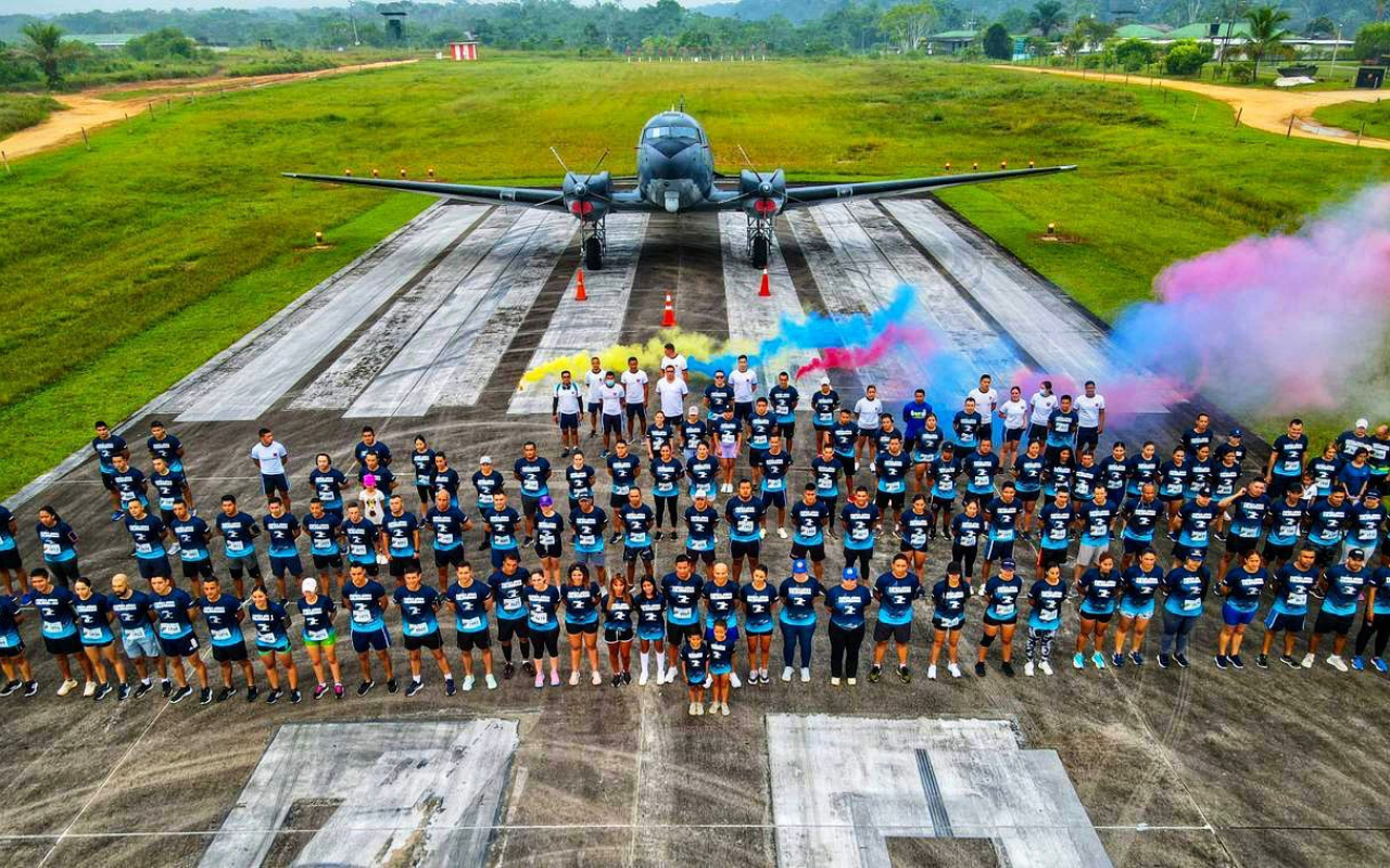 Desde Caquetá familias de su Fuerza Aérea participaron en la  carrera “Corre como el Viento”