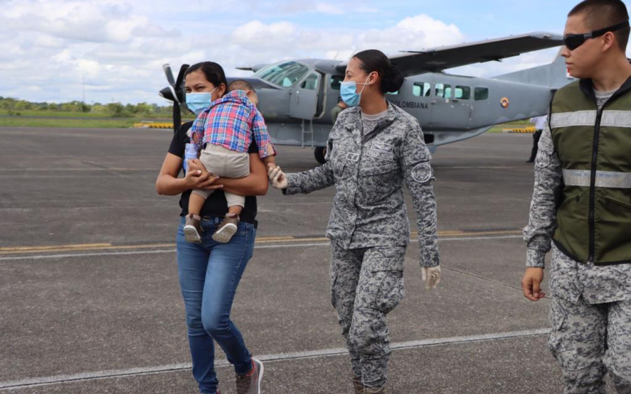 Traslado aeromédico a menor de edad fue realizado por su  Fuerza Aérea Colombiana en Puerto Leguízamo