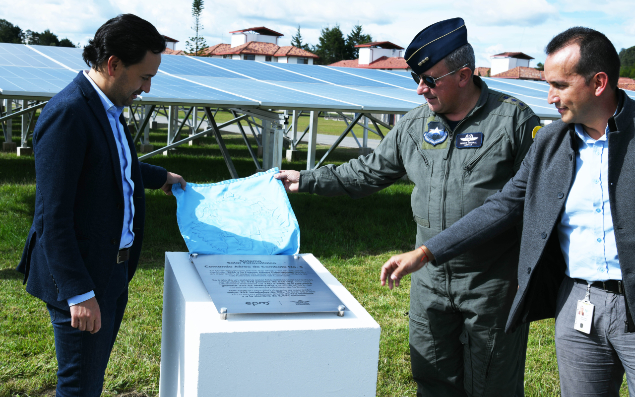 Base de la Fuerza Aérea Colombiana en Rionegro (Antioquia) implementa solución solar de EPM