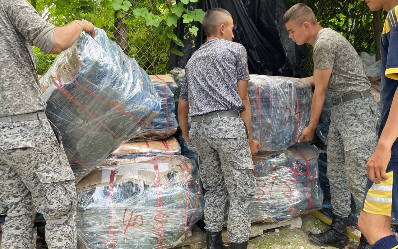 3.6 toneladas de desechos fueron evacuados de San Andrés por su Fuerza Aérea Colombiana