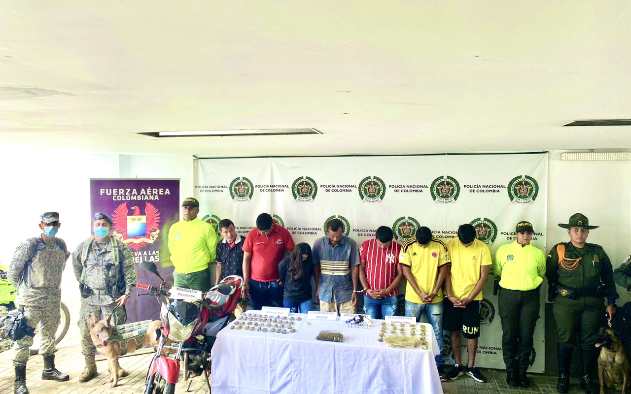 Fuerza Pública propina duro golpe contra el microtráfico en Melgar, Tolima