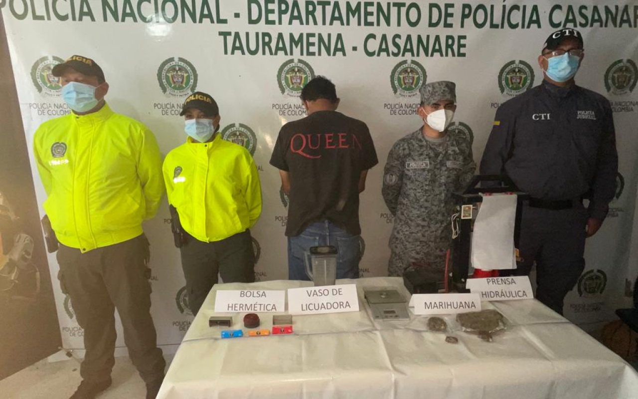 Operación en contra del tráfico y fabricación de estupefacientes en Tauramena, Casanare