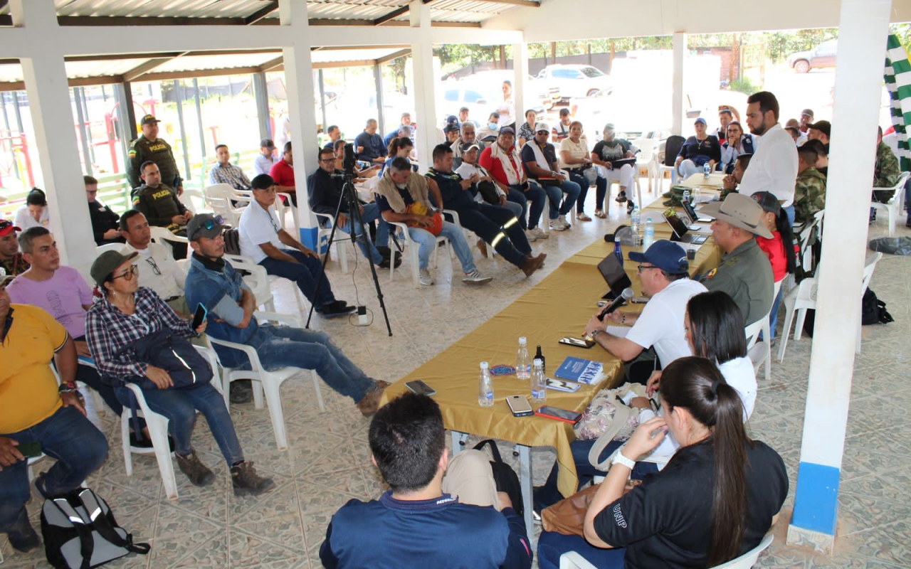 Agenda de gobierno en Puerto Gaitán, fue apoyada por su Fuerza Aérea Colombiana
