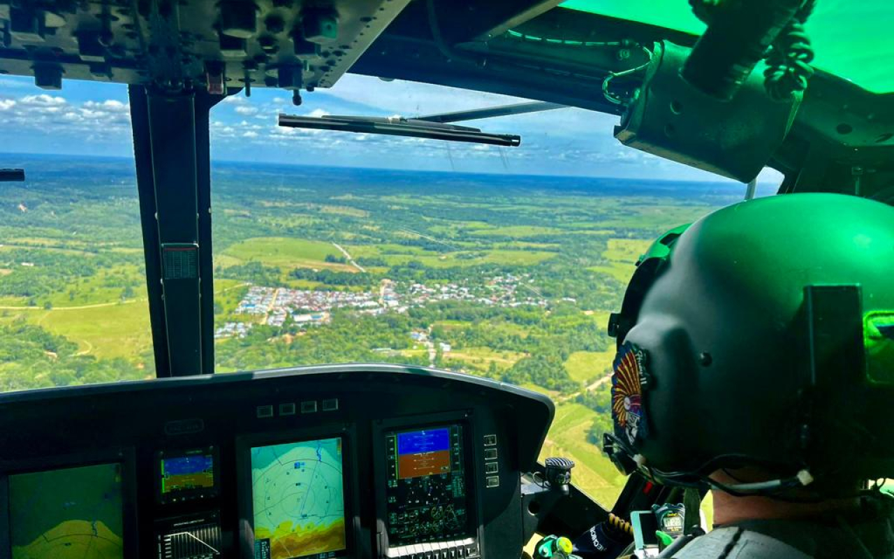 Misiones de vigilancia durante la semana de receso escolar  son realizadas por su Fuerza Aérea