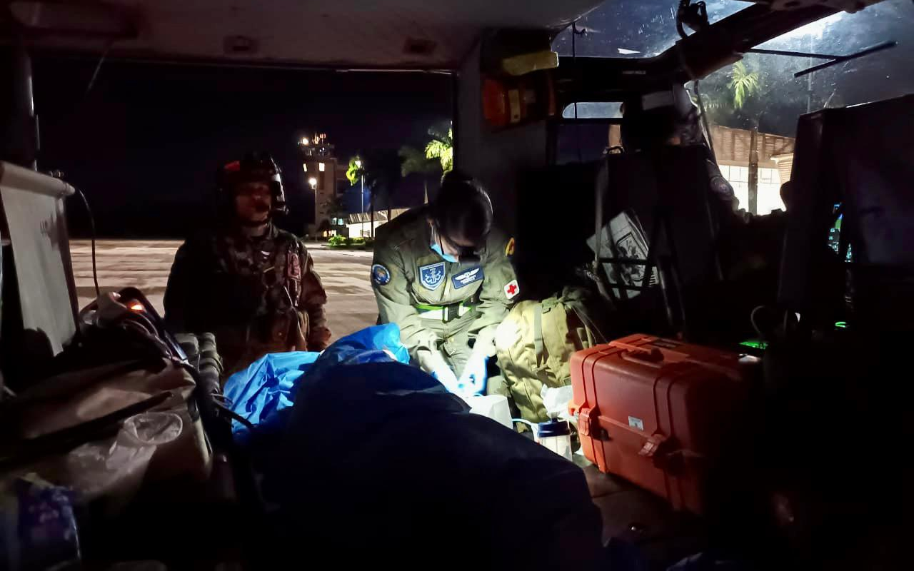 Traslado aeromédico humanitario fue liderado por su Fuerza Aérea Colombiana 
