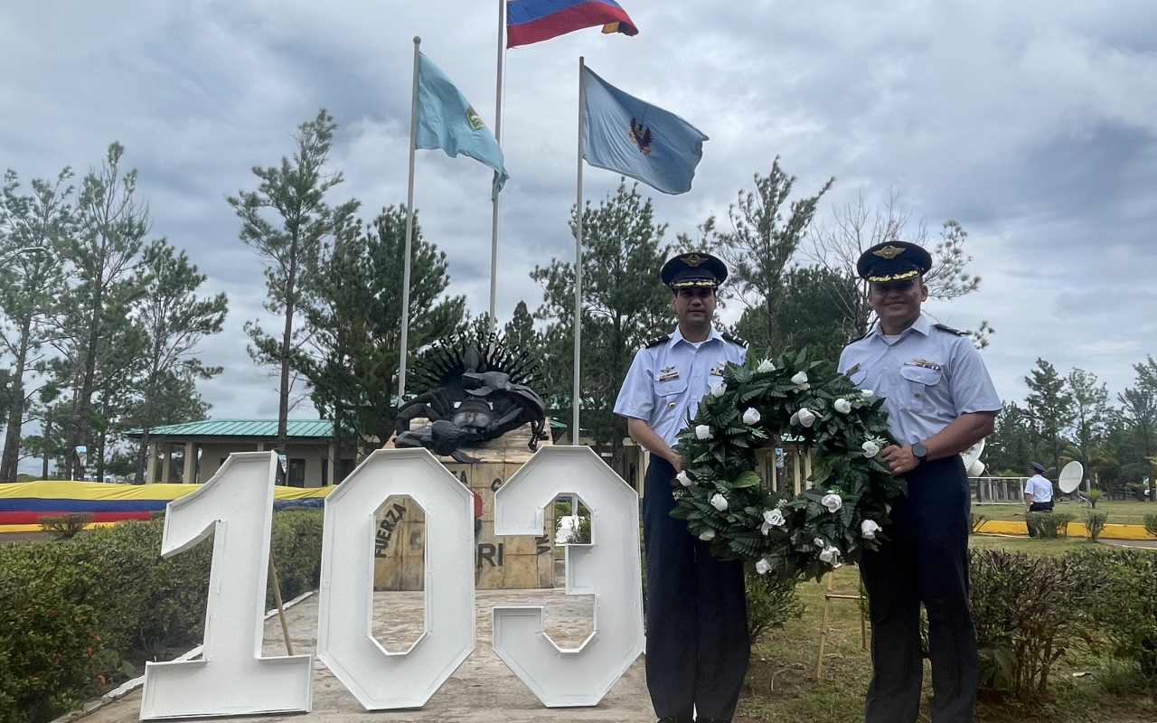 Desde el oriente colombiano su Fuerza Aérea conmemora 103 años sirviéndole a los colombianos