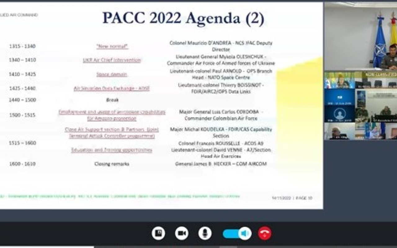 Participación de su Fuerza Aérea Colombiana en la conferencia ‘’Partner Air Chiefs’’ en la OTAN