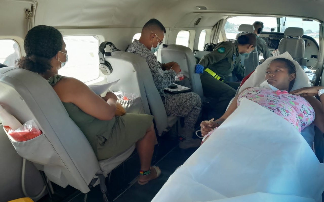 Su Fuerza Aérea Colombiana continúa realizando traslados aeromédicos en el Archipiélago de San Andrés, Providencia y Santa Catalina en lo corrido del año 2023