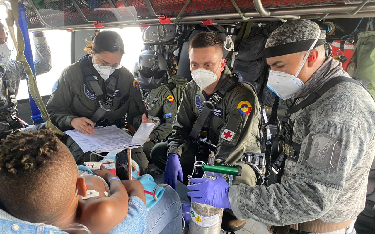 Por afecciones respiratorias, un menor fue evacuado de urgencia desde Chocó    