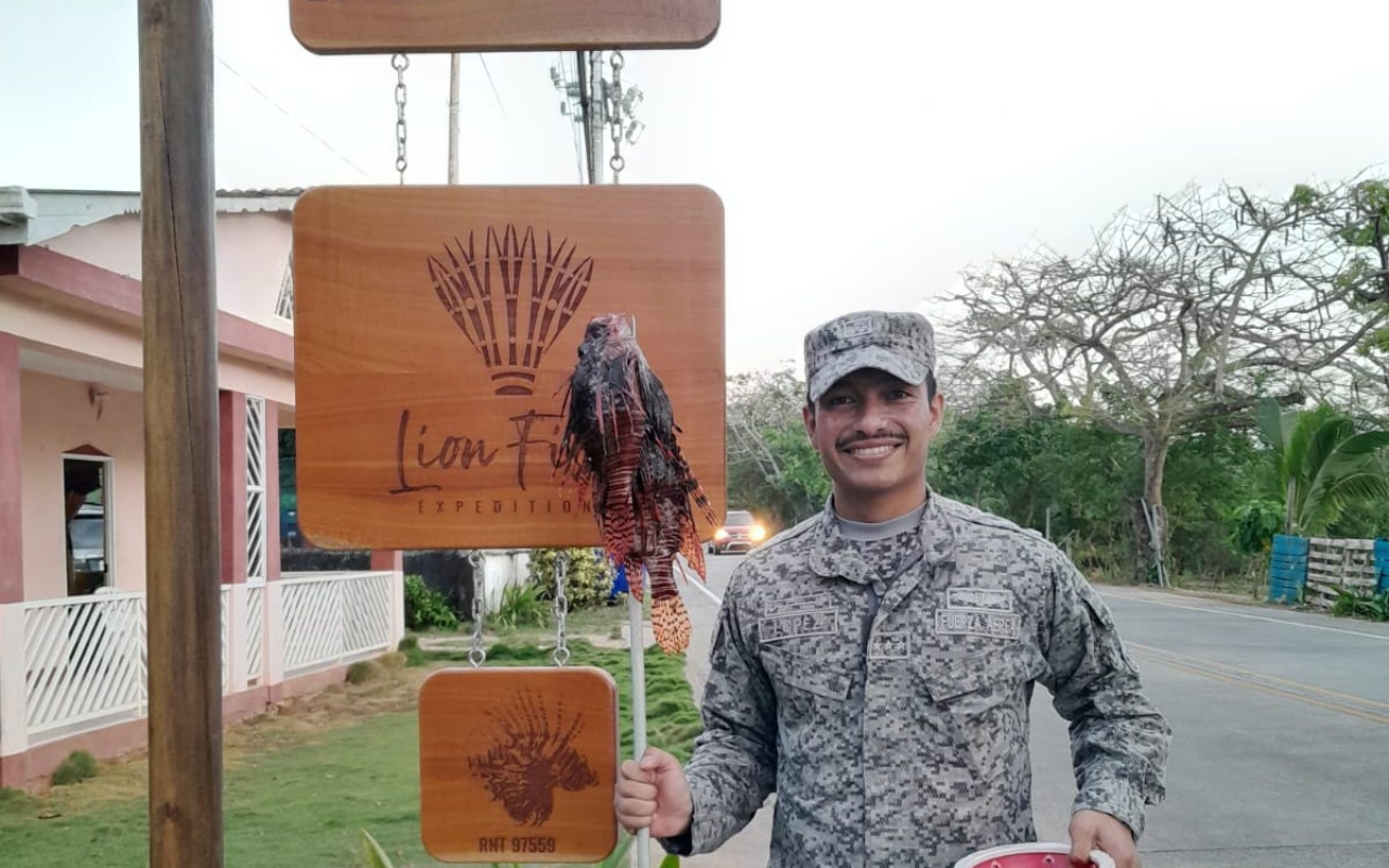 Nueva jornada de control del Pez León en San Andrés Isla
