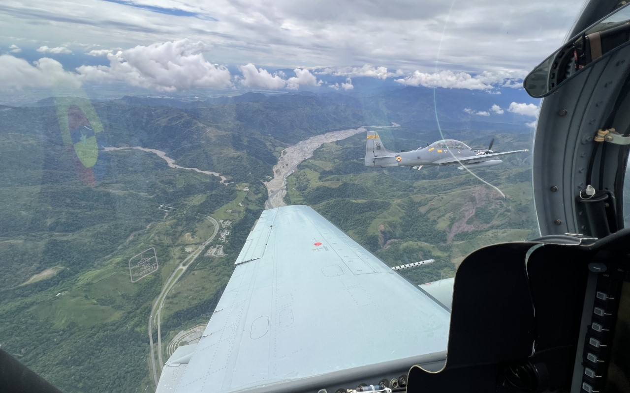 Su Fuerza Aérea acompañó el regreso de viajeros en el departamento del Meta.