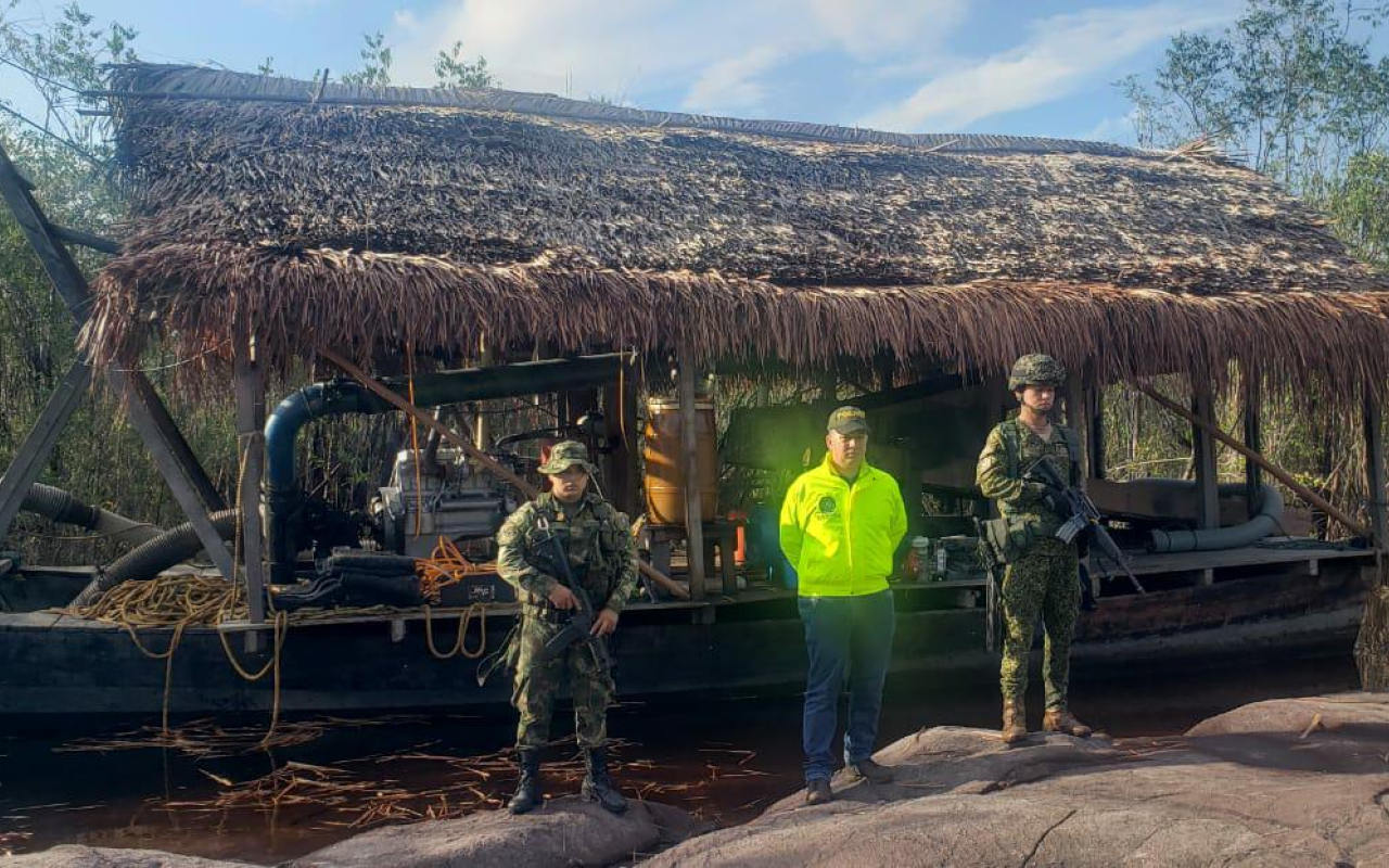 Inhabilitada unidad de producción minera en Guainía