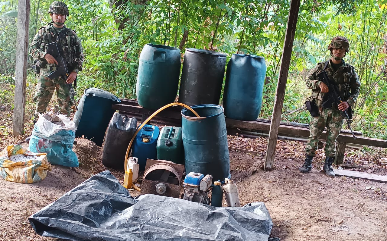 Neutralizado laboratorio de procesamiento de coca, en Vichada.