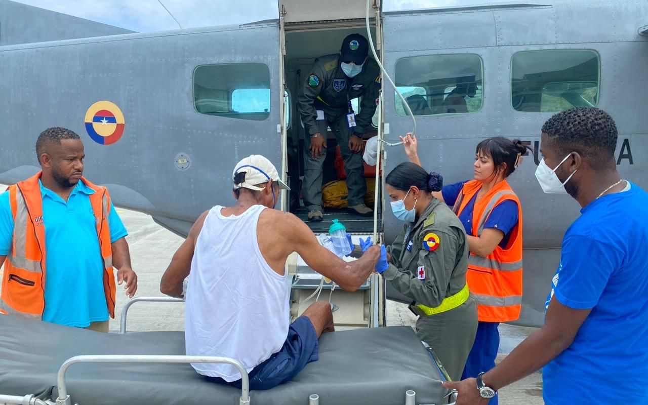 Adulto mayor fue beneficiado con traslado aeromédico por su Fuerza Aérea 