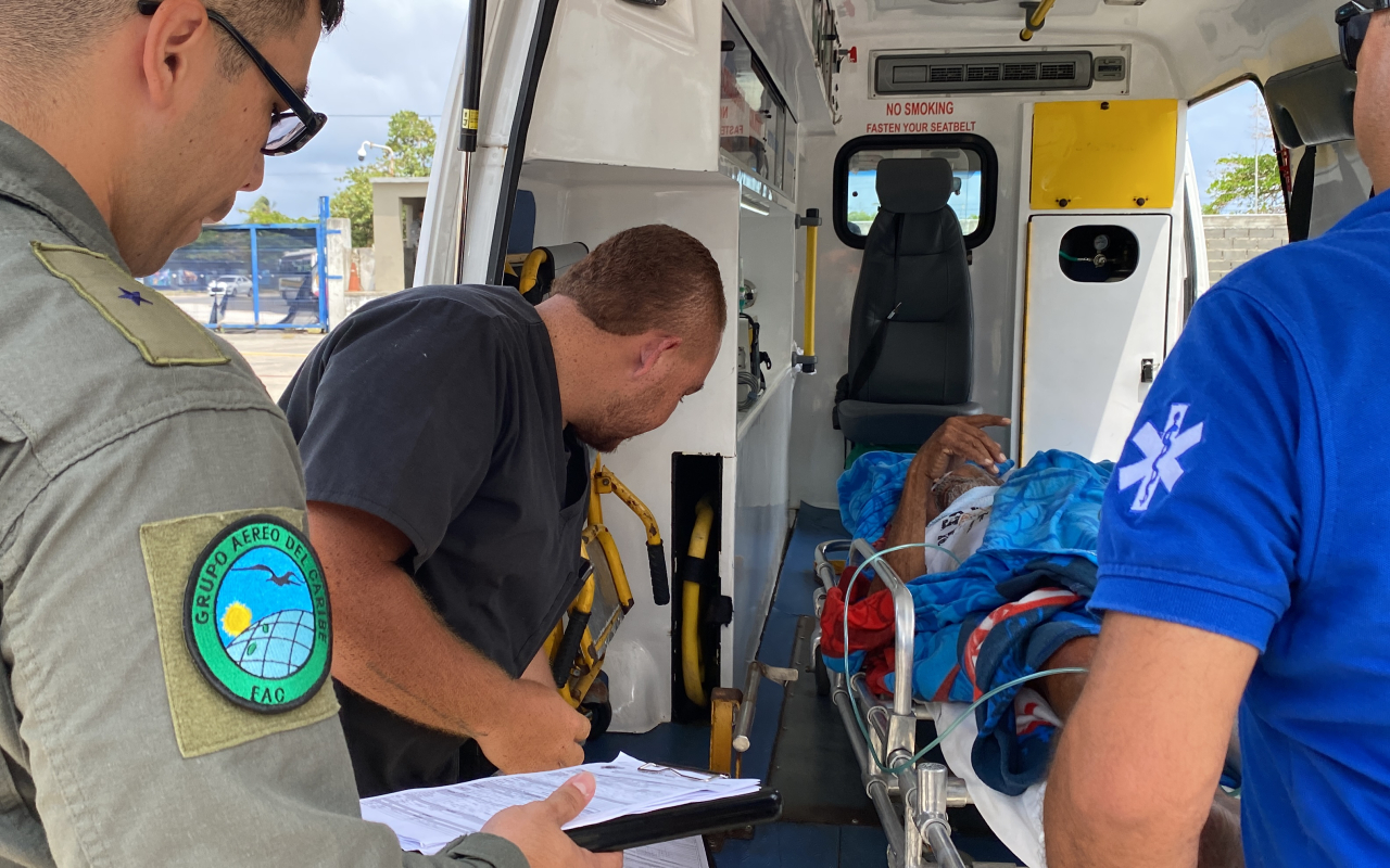 Traslado aeromédico de pacientes hacia San Andrés Isla