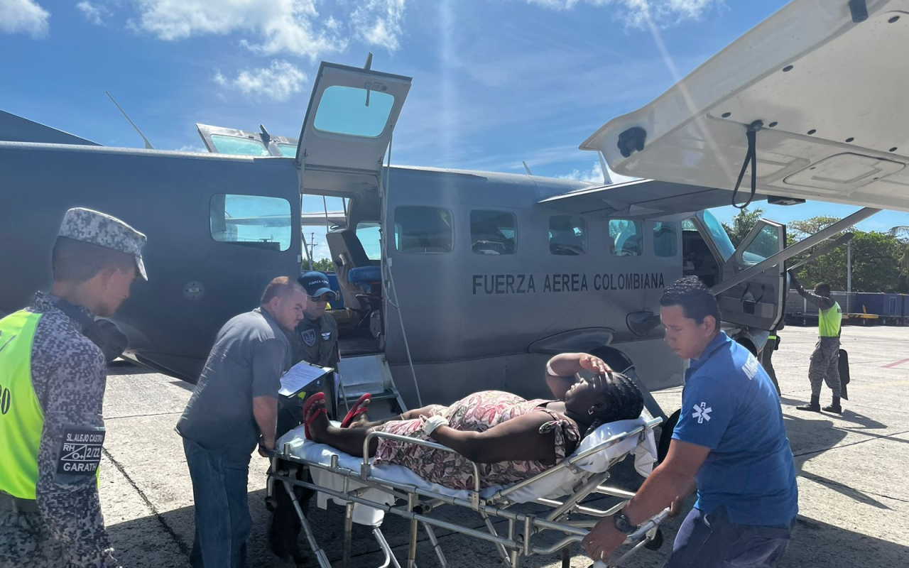Traslado aeromédico benefició a madre de la Isla de Providencia