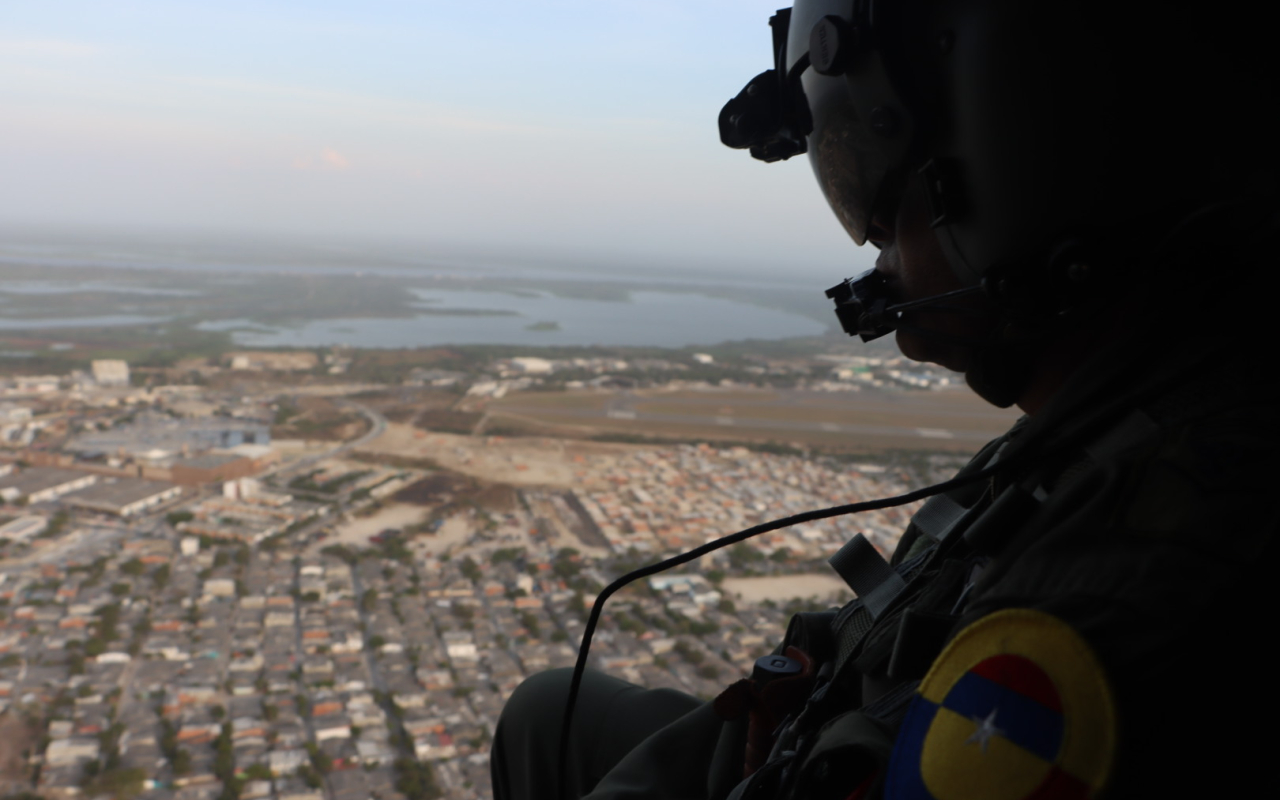 Durante la semana mayor su Fuerza Aérea garantiza la seguridad