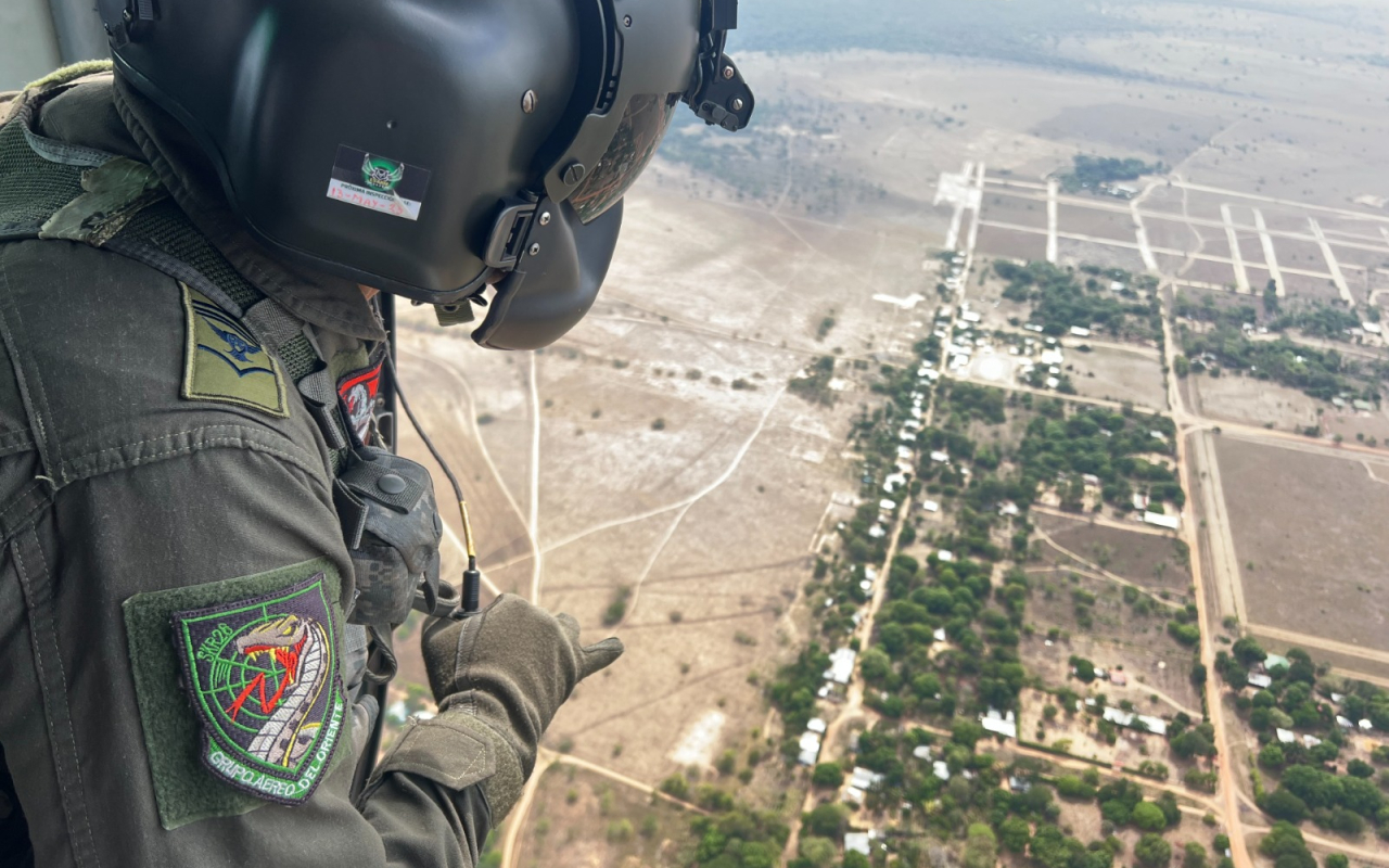 Vuelos de vigilancia y control en el oriente colombiano garantizan la seguridad en la región