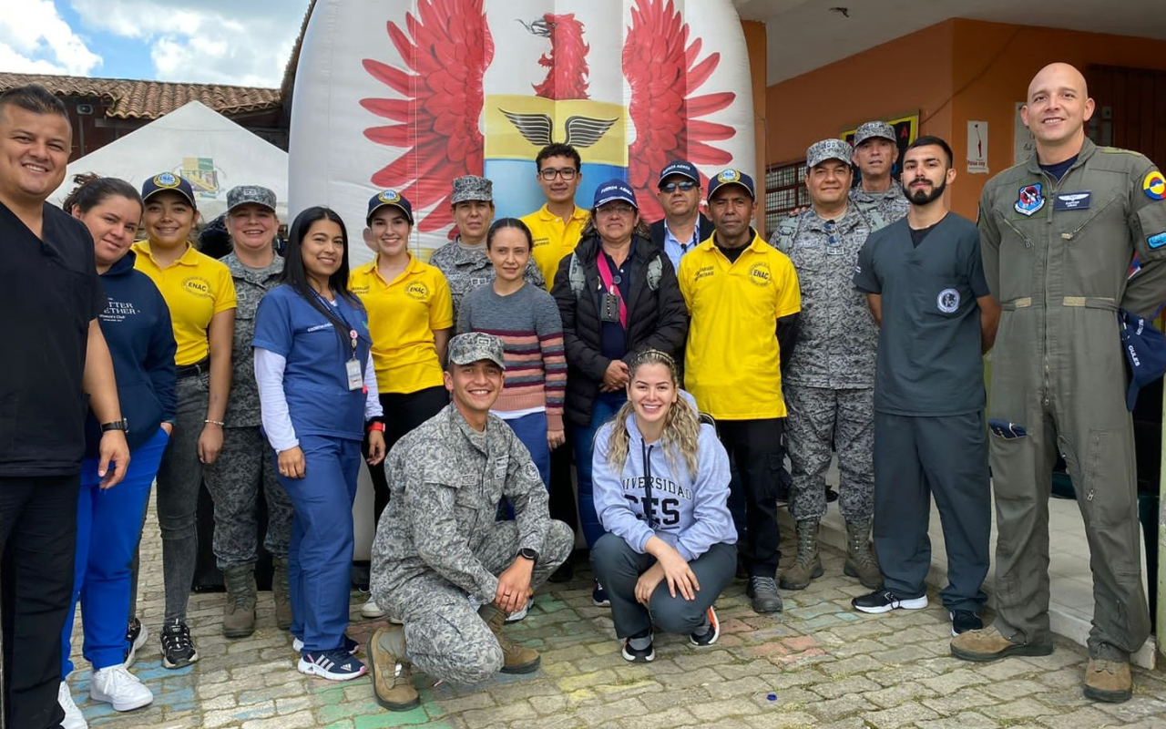Jornada de salud y bienestar liderada por su Fuerza Aérea, benefició a comunidad de San Pedro de los Milagros