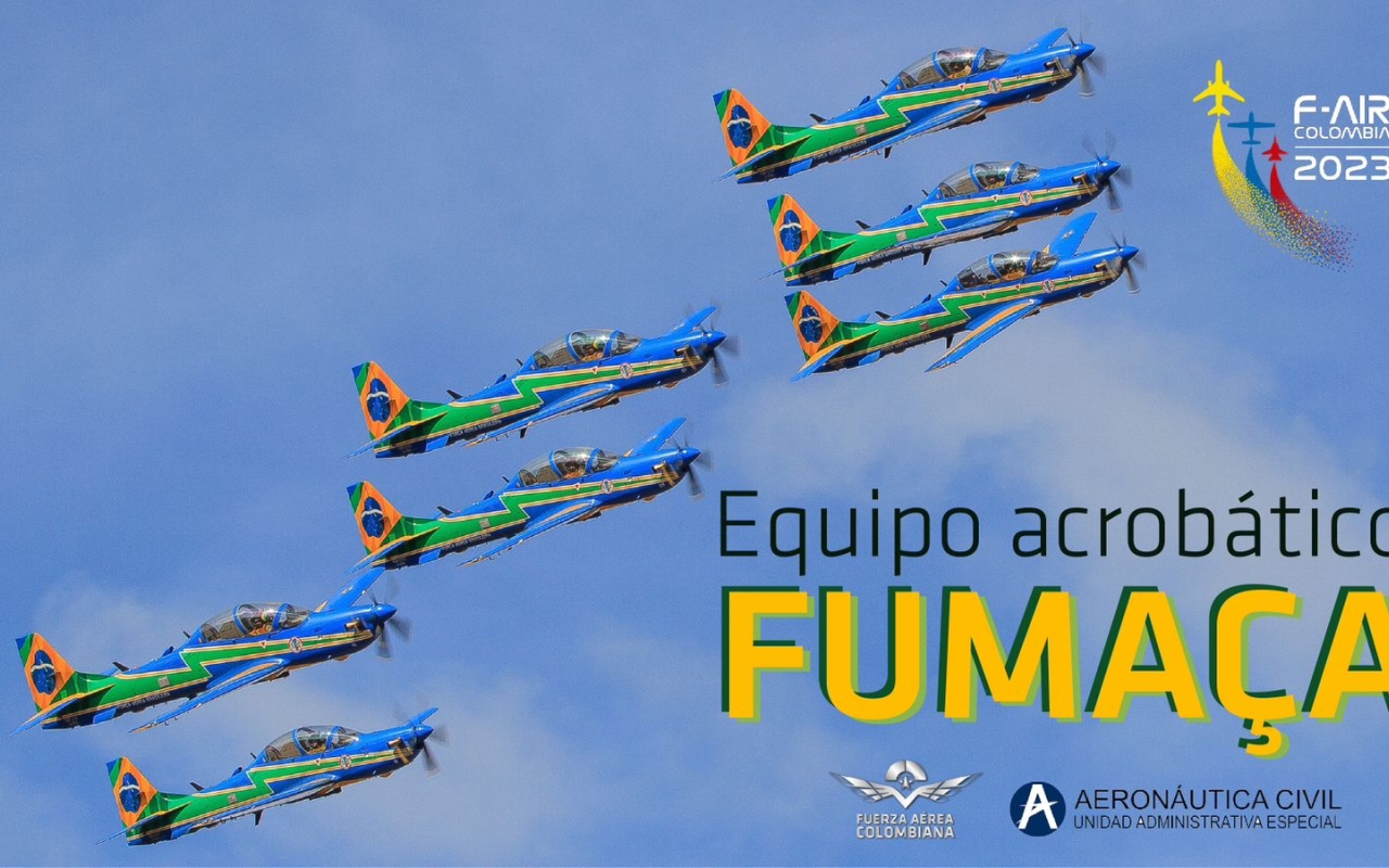Escuadrilla Fumaça desplegará un espectáculo aéreo en la F-AIR Colombia 2023