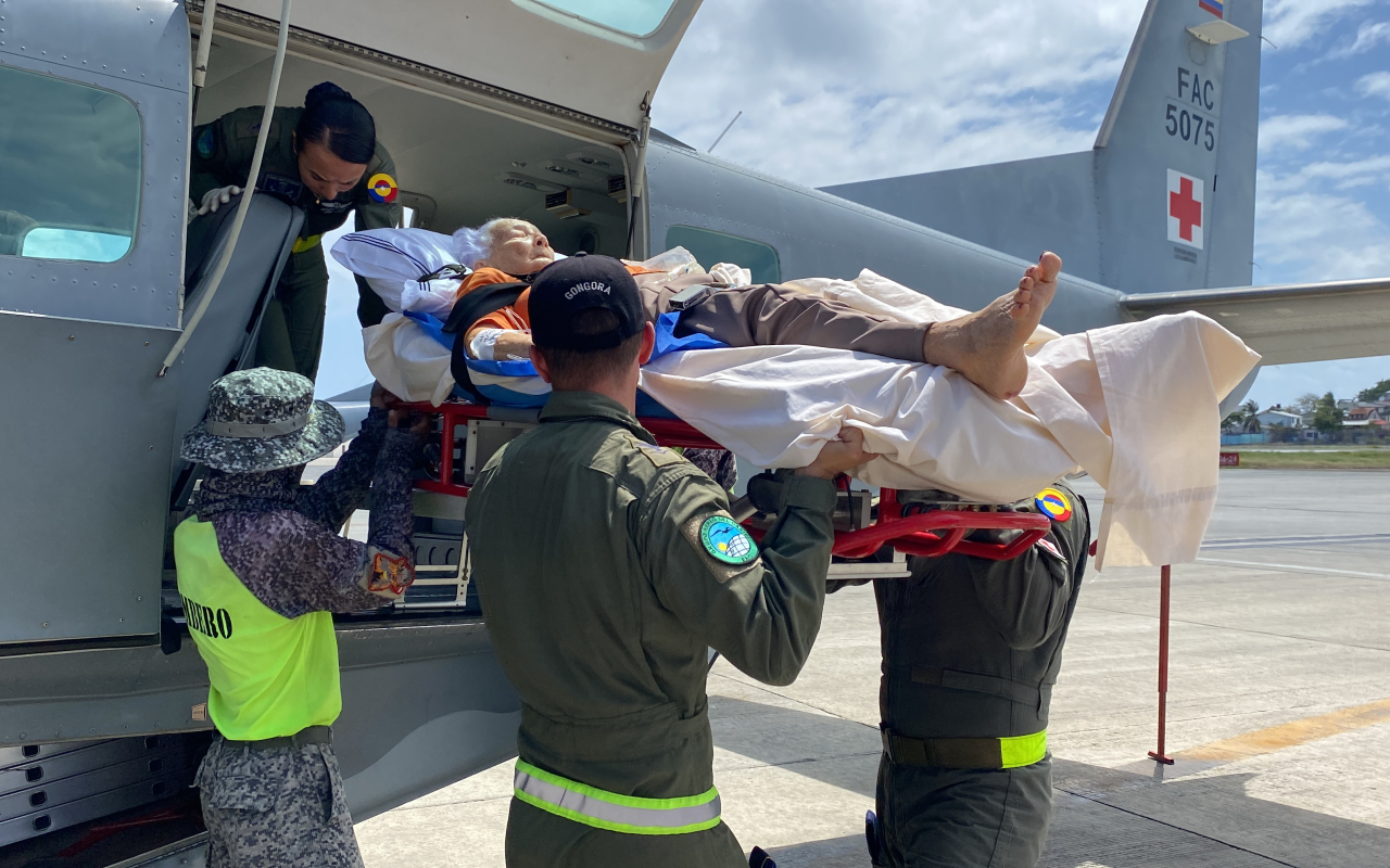 Mujer fue trasladada a San Andrés por complicaciones en su salud