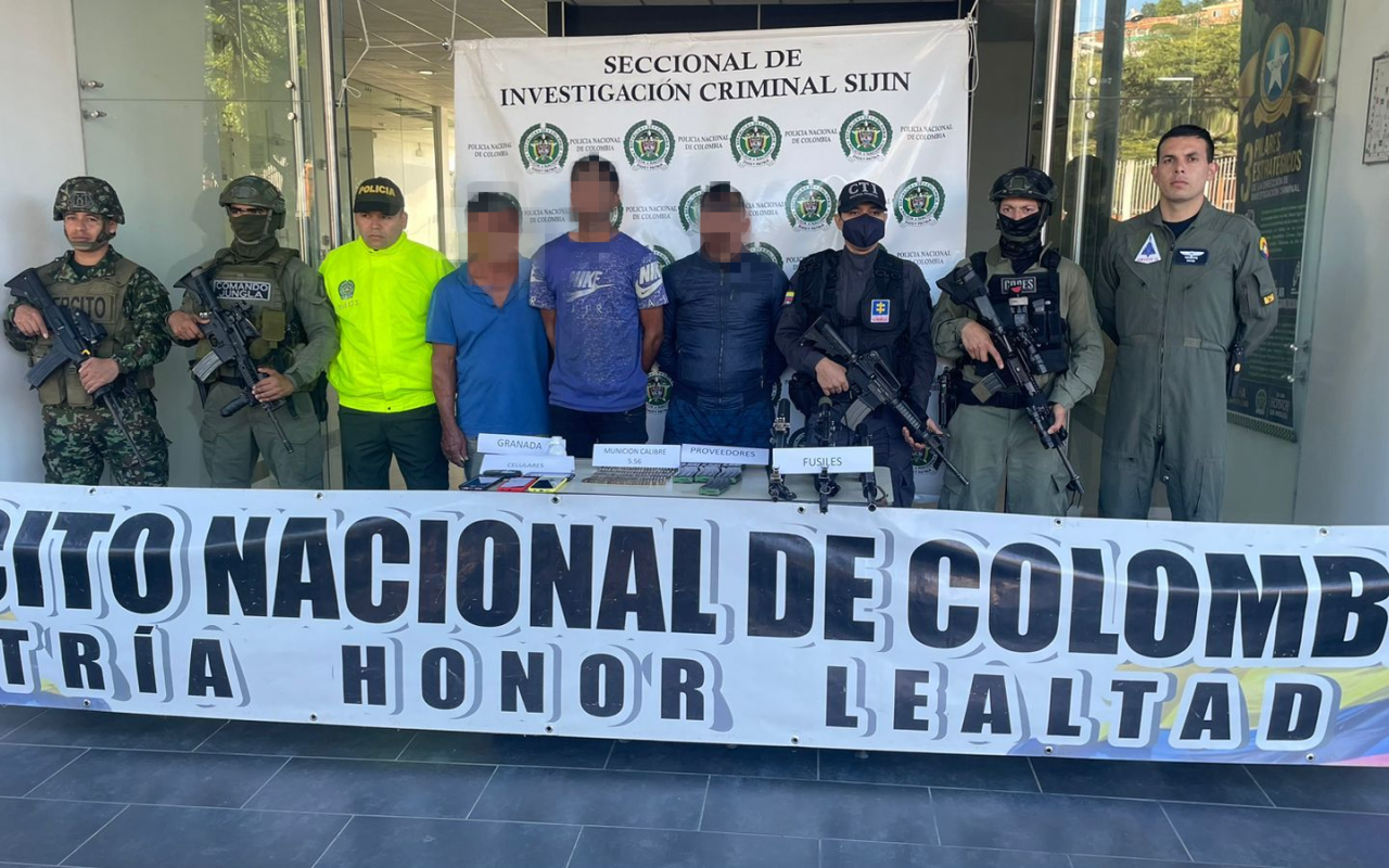 Integrantes de grupo armado organizado fueron detenidos en operación conjunta y coordinada, realizada en Sardinata, Norte de Santander