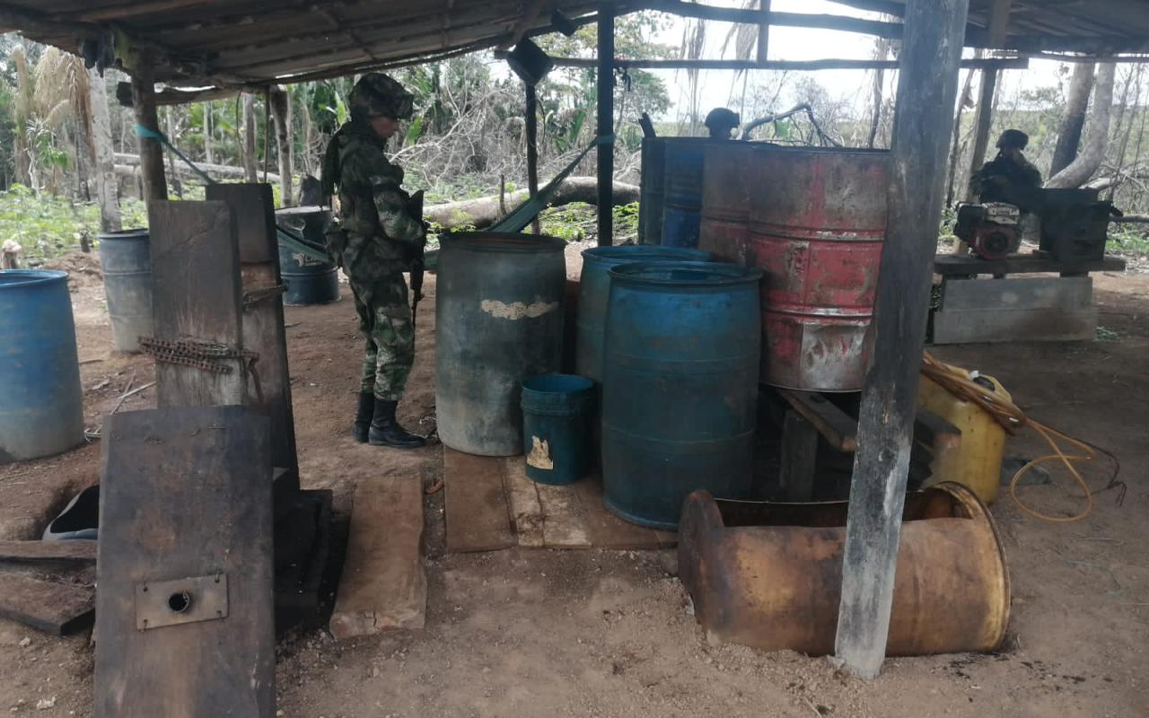 Neutralizados laboratorios para el procesamiento de pasta base de coca en Vichada
