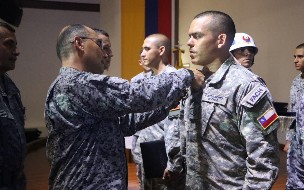Culminó curso de Seguridad y Defensa de Bases Aéreas Halcón 48 en el Comando Aéreo de Combate No. 1