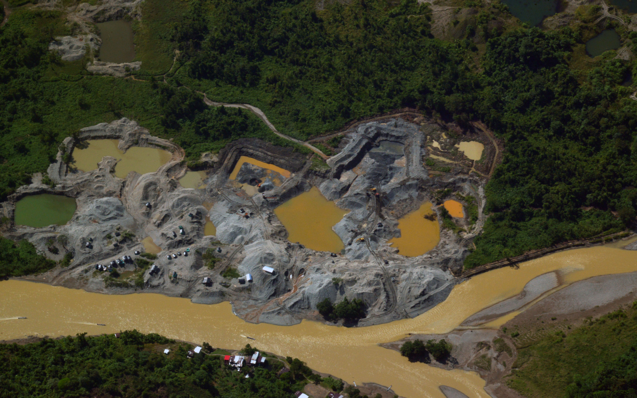 Desmantelada zona de extracción de yacimientos mineros en el Cauca