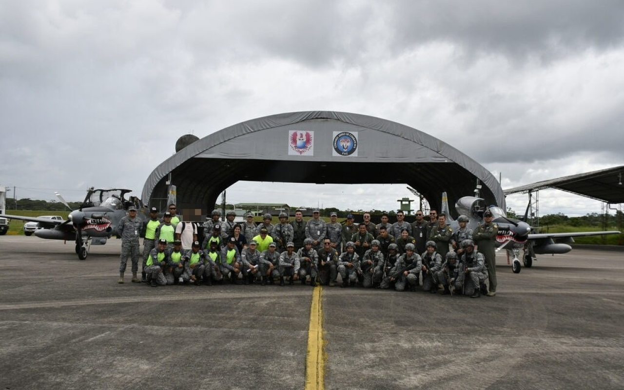 Ejercicio de interdicción aérea fortalece las capacidades de su Fuerza Aeroespacial Colombiana