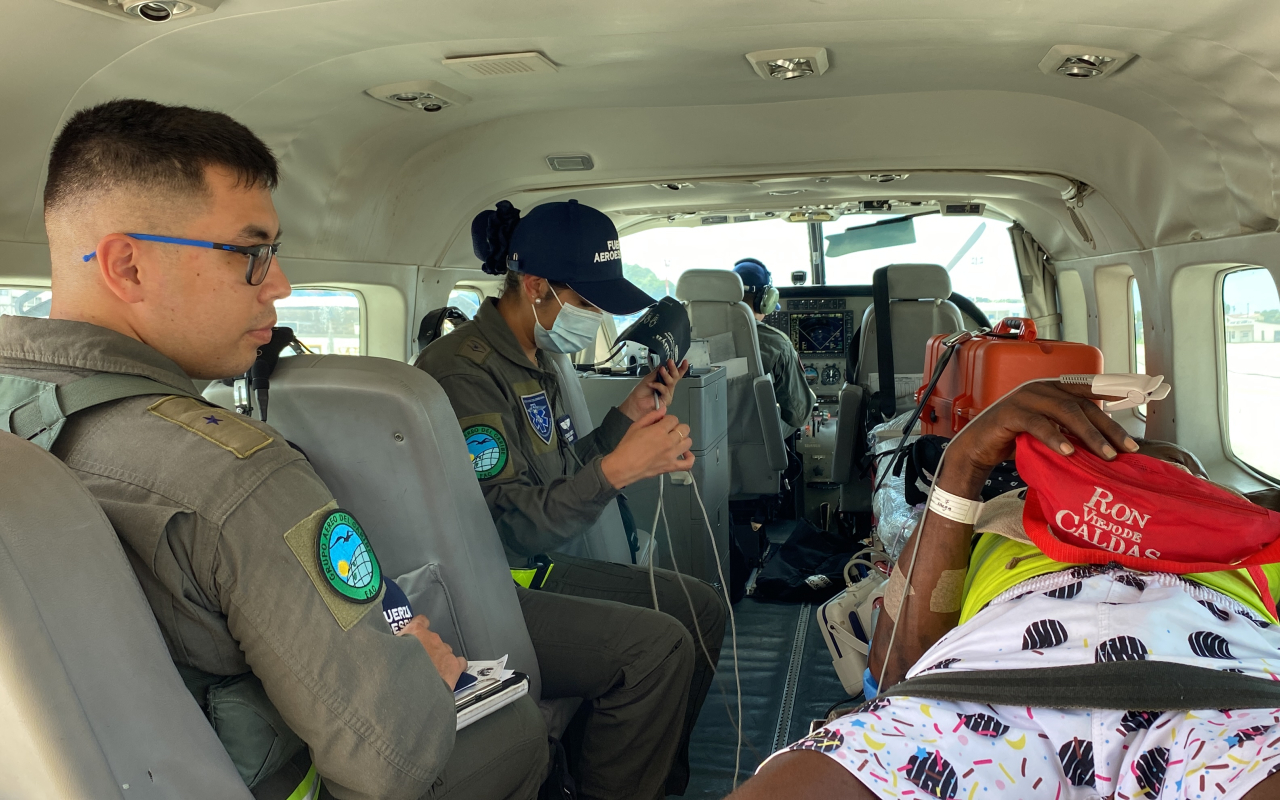 Misión de traslado aeromédico beneficia a habitante de Providencia, isla