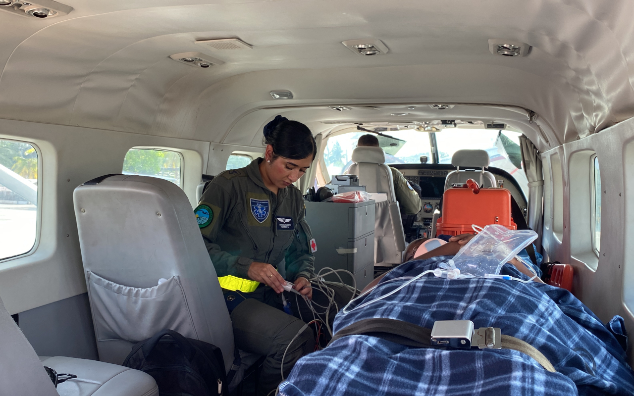 Oportuno traslado aeromédico benefició a menor de edad en el archipiélago