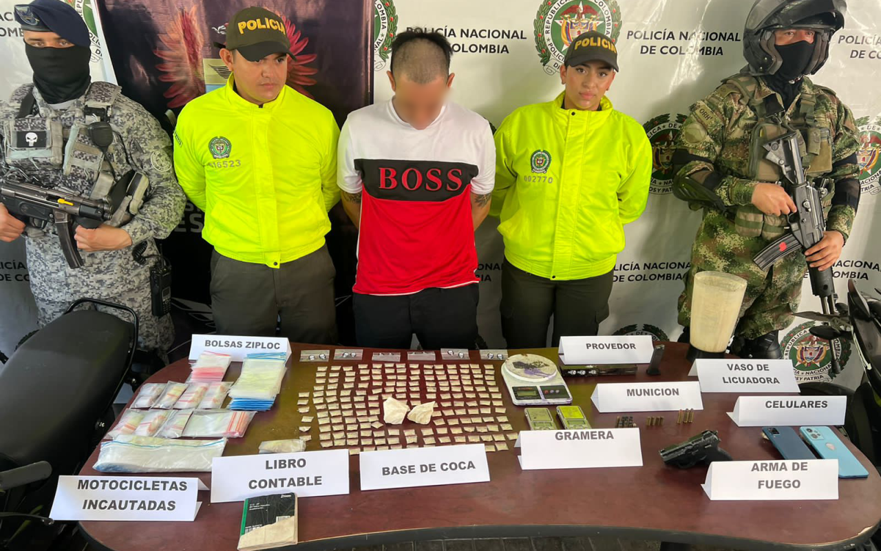 Detenido alias Caliche, presunto responsable del 60% del tráfico de estupefacientes en Melgar, Tolima