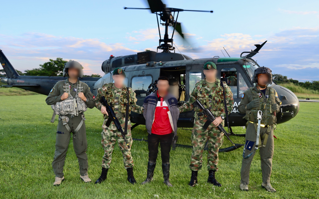 Alias “coco” fue capturado gracias a una contundente operación entre las Fuerzas Militares y la Policía  Nacional 
