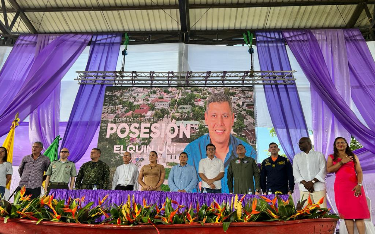 Fuerza Aeroespacial Colombiana hizo presencia en la posesión del nuevo alcalde de Leticia