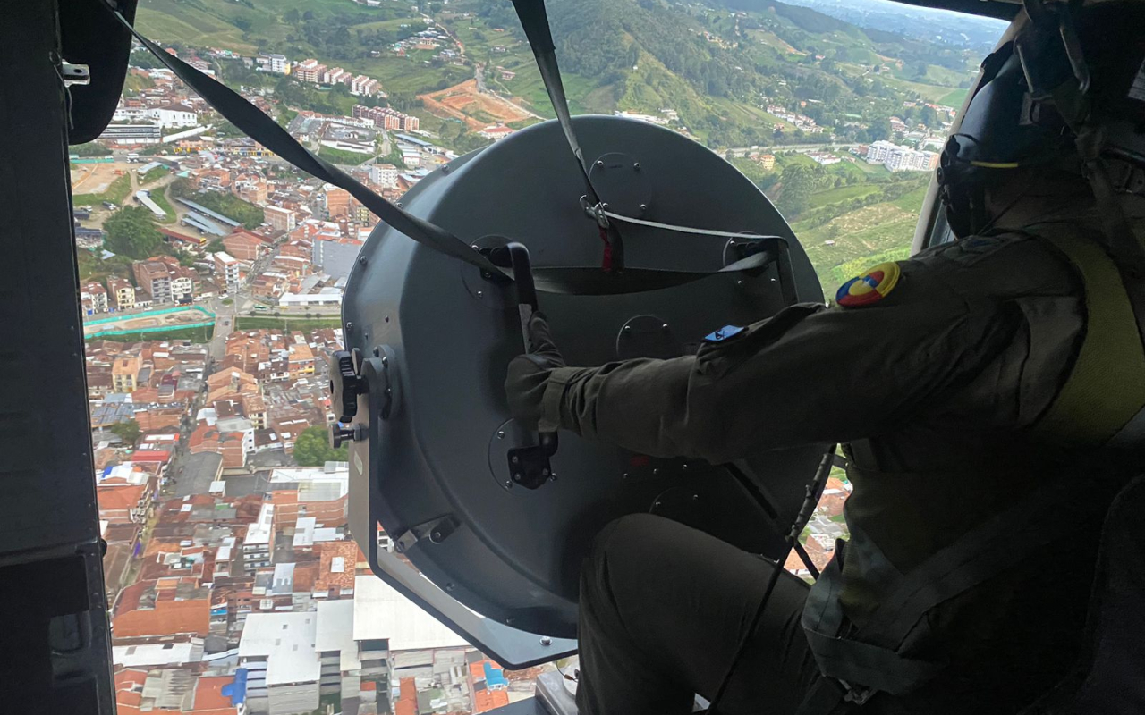 Desde las Alturas, Fuerza Aeroespacial acompaña y protege a los antioqueños en Navidad