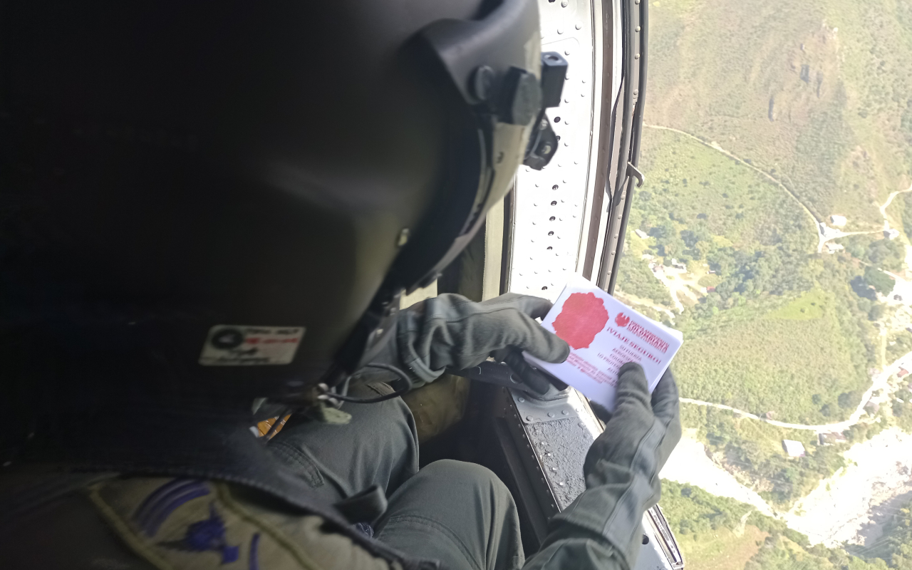 Continúa vigilancia desde el aire en la vía al llano