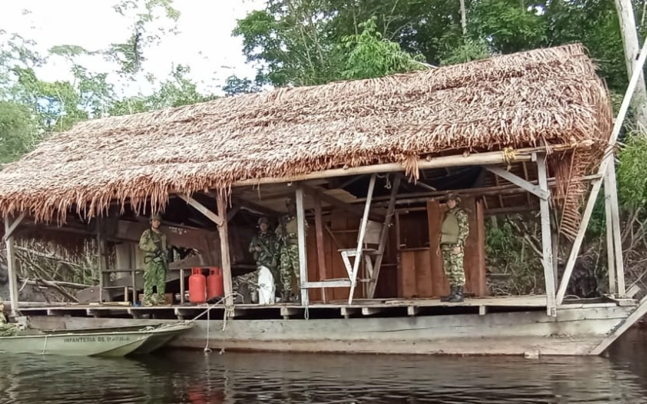 Éxito en la lucha contra la minería ilícita en Guainía