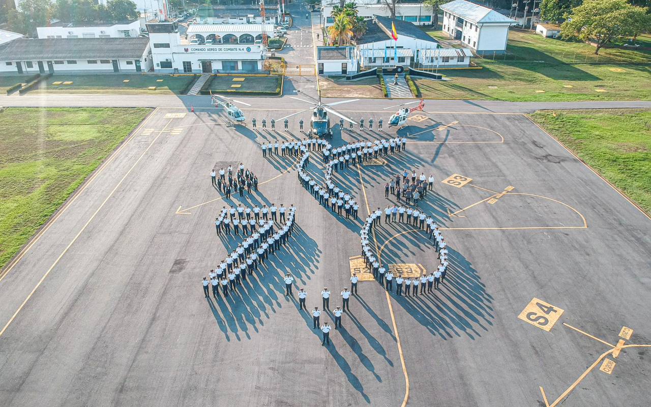 70 años de excelencia: el legado del Comando Aéreo de Combate No. 4 al servicio de Colombia