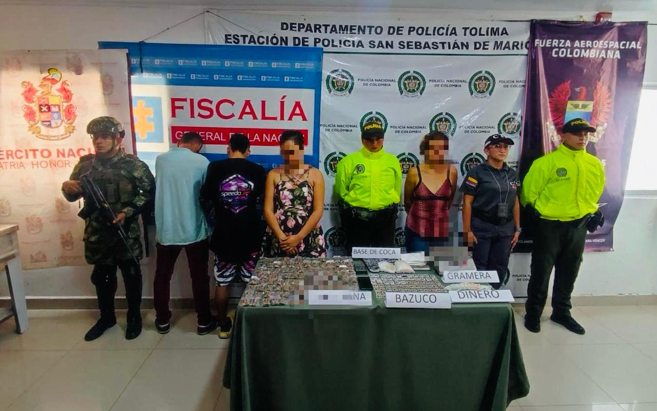 Desarticulada red de narcotráfico en Mariquita, Tolima