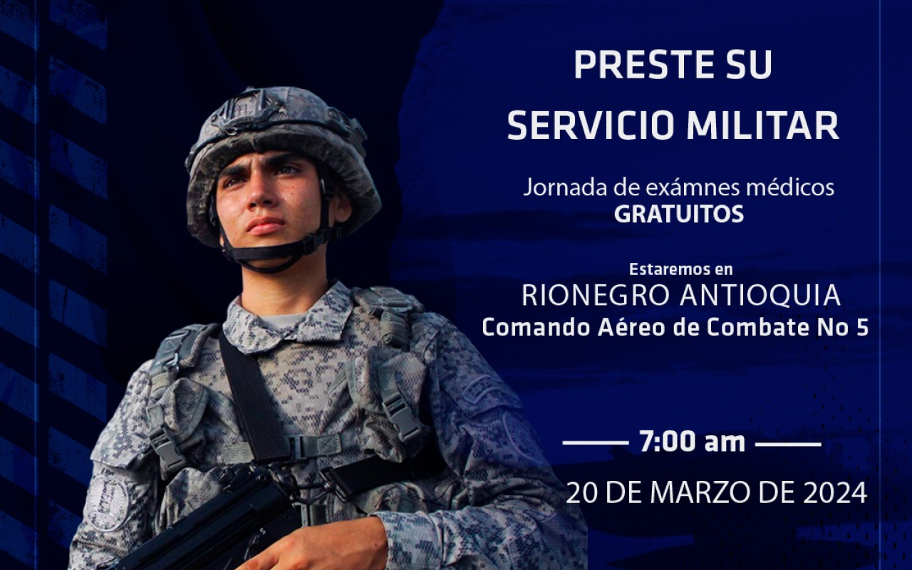 Jóvenes, esta es la oportunidad de prestar el servicio militar en la Fuerza Aeroespacial Colombiana 