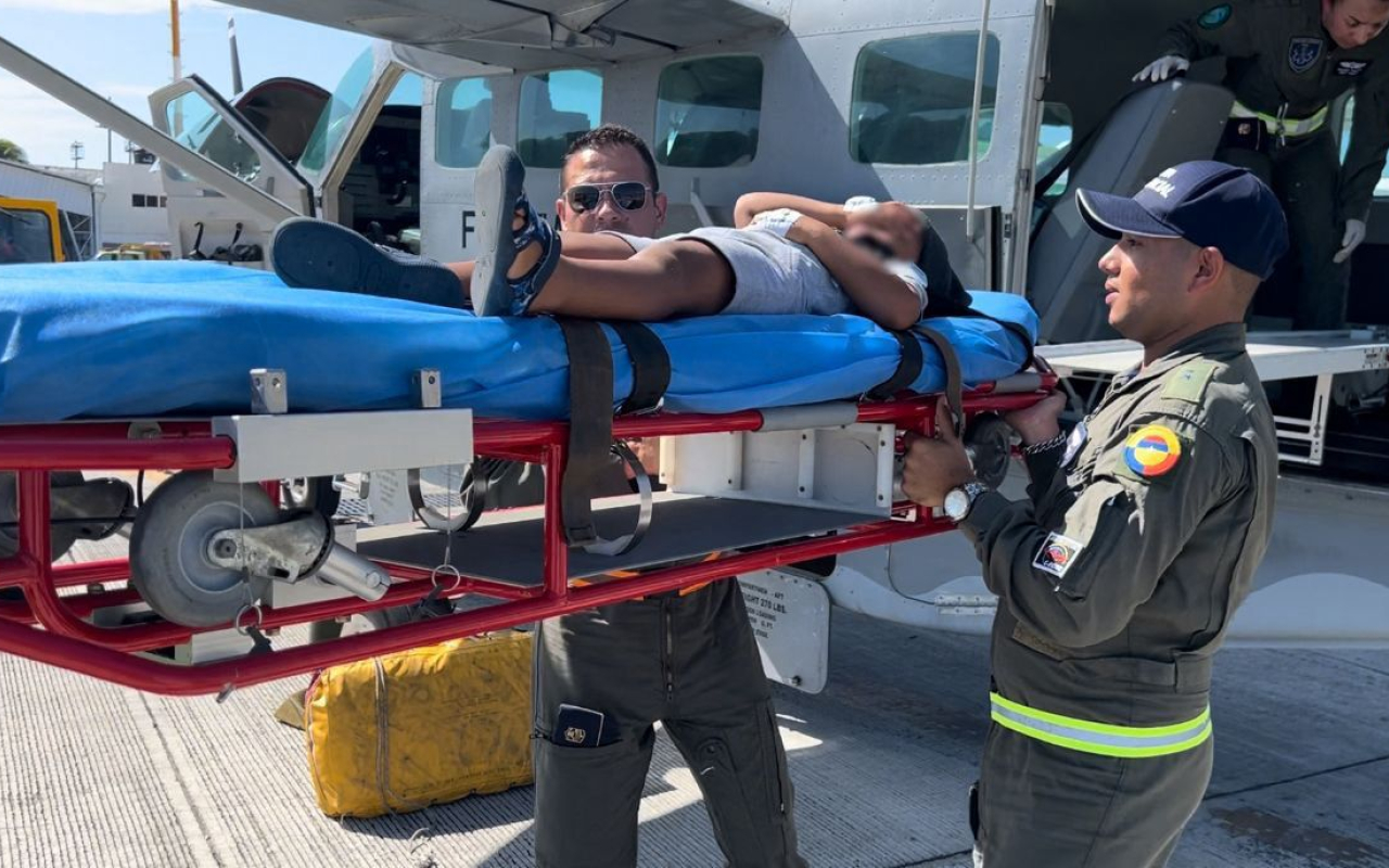 Menor de edad fue trasladado en un Caravan C208-B, 100% medicalizado