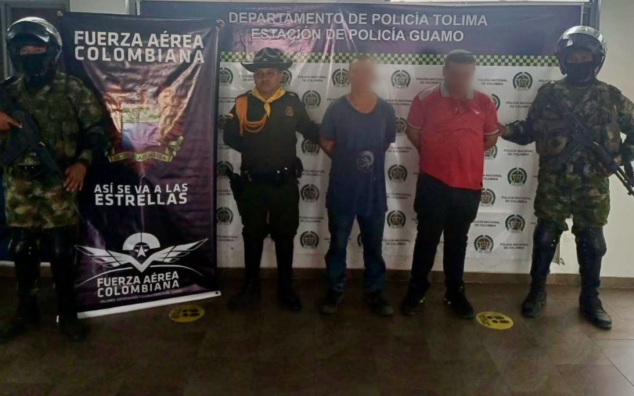 Dos capturas en flagrancia deja operación ambiental en San Luis, Tolima