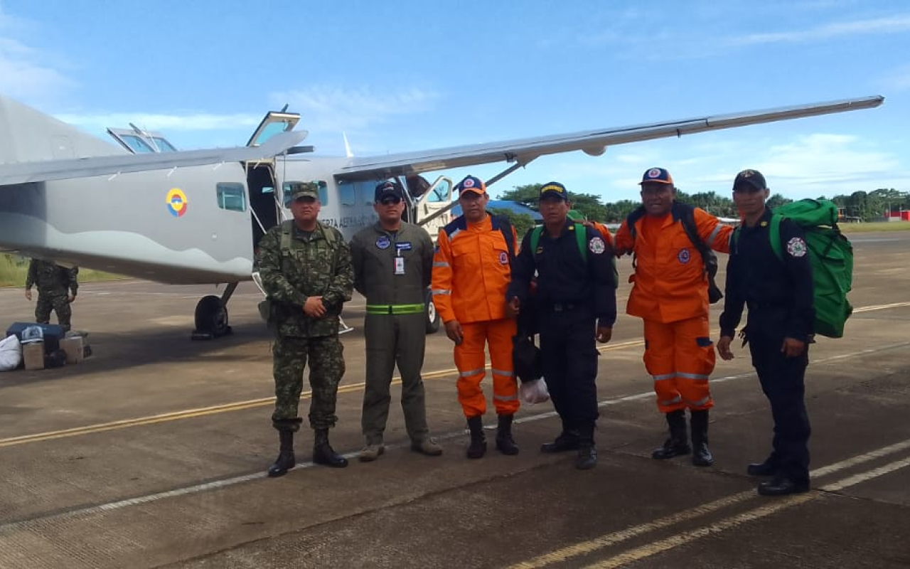 Menor indígena extraviado en Vaupés es buscado por organismos de socorro y la Fuerza Aérea Colombiana