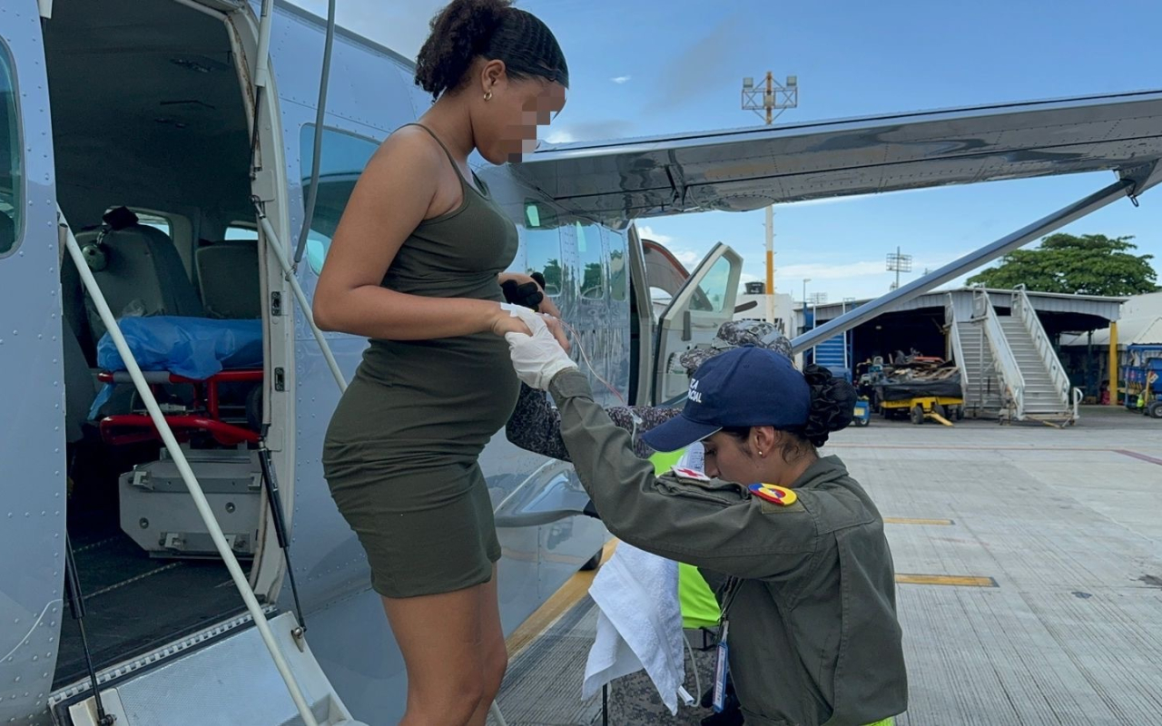 Adolescente en embarazo fue trasladada vía aérea desde Providencia hasta San Andrés