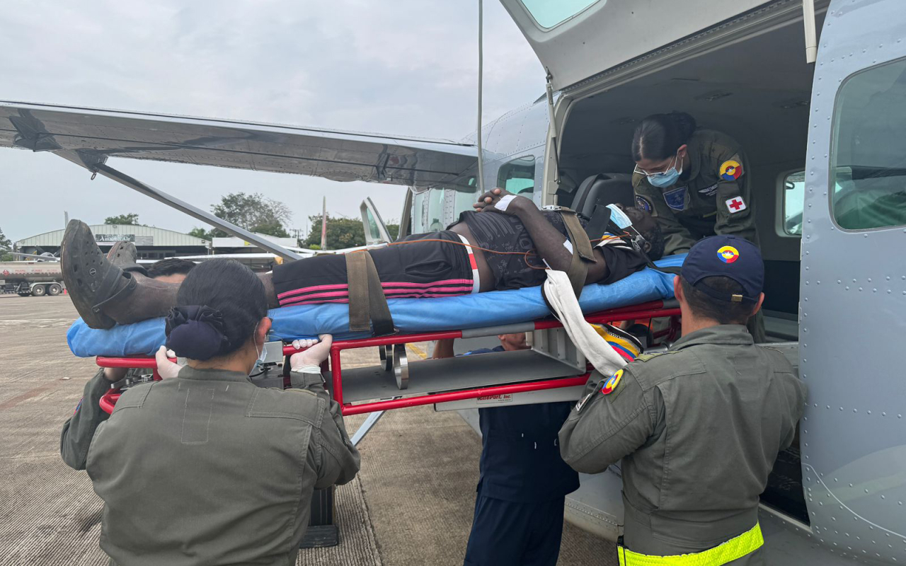 Aeronave medicalizada realiza traslado aeromédico en el Guaviare